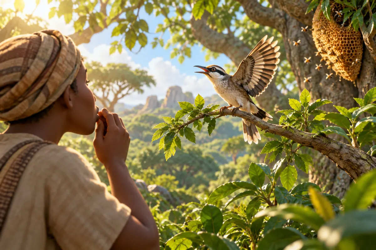 人が呼び、鳥が答える。野生動物と人間の「会話」です。