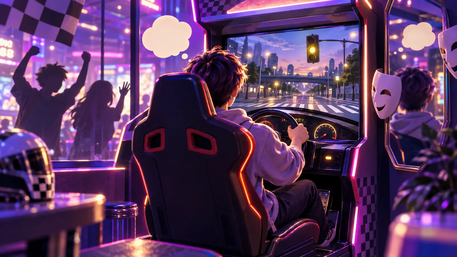 友達が「見ているだけ」で10代は冒険しがちになる。運転ゲーム実験が示したピア効果