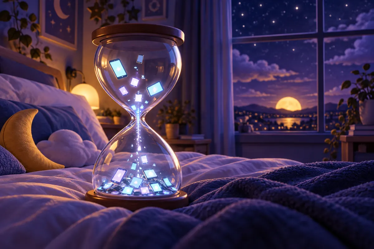 ベッドでの1時間は、睡眠時間を少しずつ削っていく
