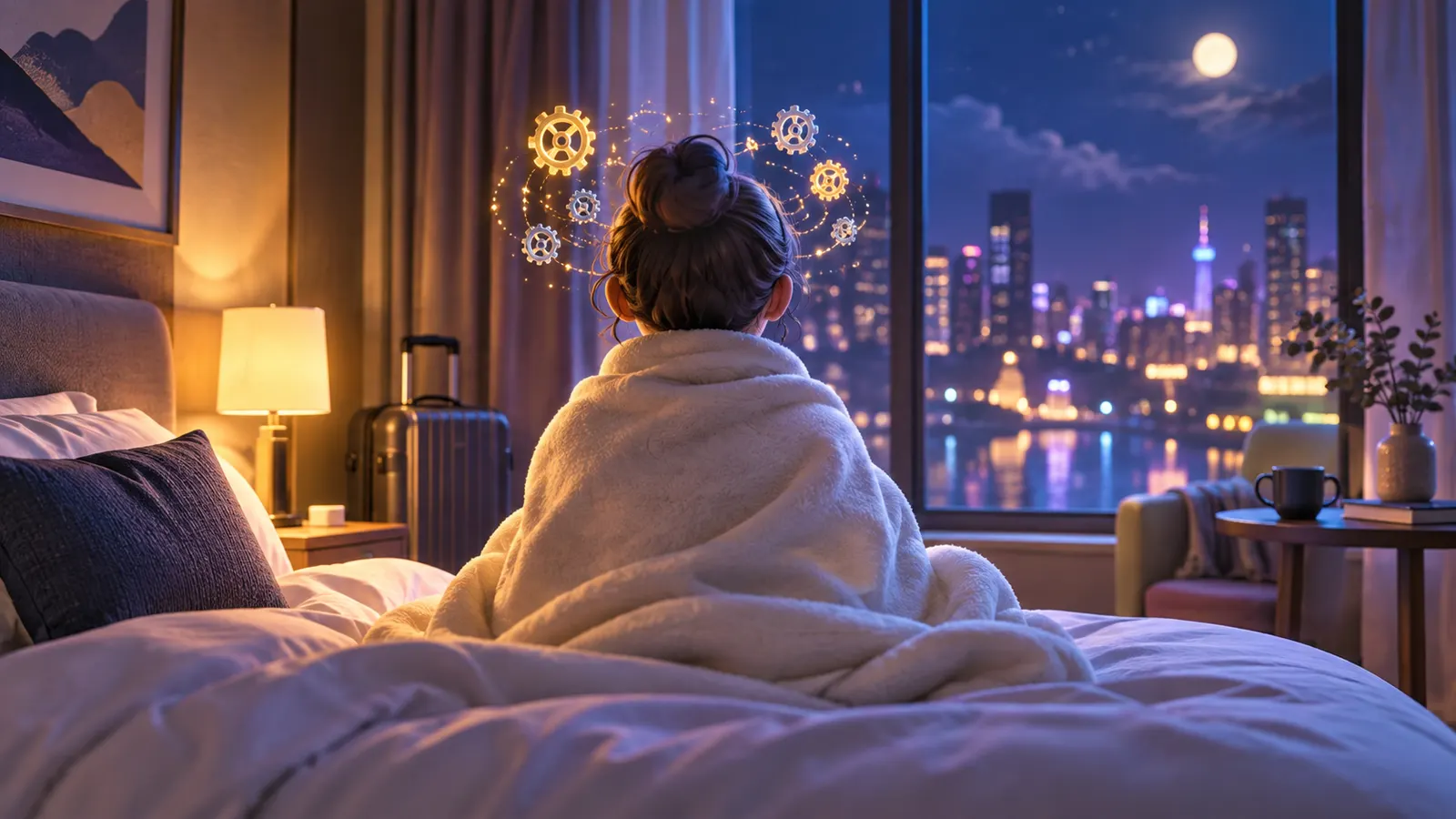 旅先で寝つけない理由、脳の「興奮物質」が下がらないせいかもしれない