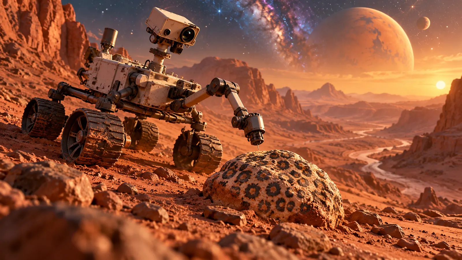 火星の岩の「ヒョウ柄」は生命の痕跡？ NASAが“有力な候補”と呼んだ理由
