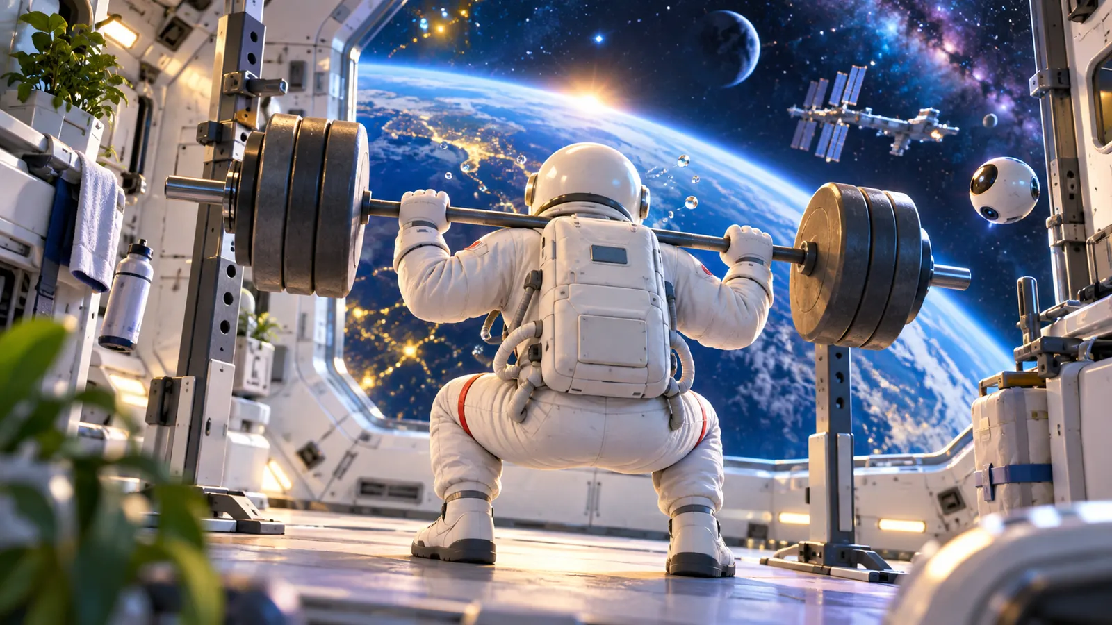 無重力で筋トレはどうやるの？宇宙飛行士が毎日2時間使う「3台のマシン」