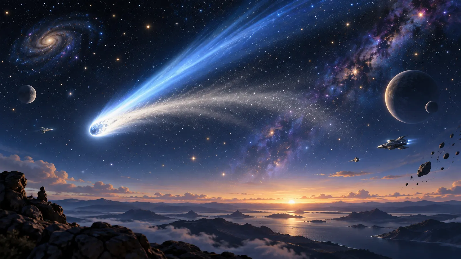 彗星の尾は「後ろ」じゃなかった。いつも太陽の反対側を向く、2本の尾のひみつ