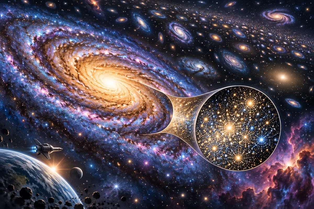 星の数は「銀河の数」×「銀河1つあたりの星の数」で見積もる