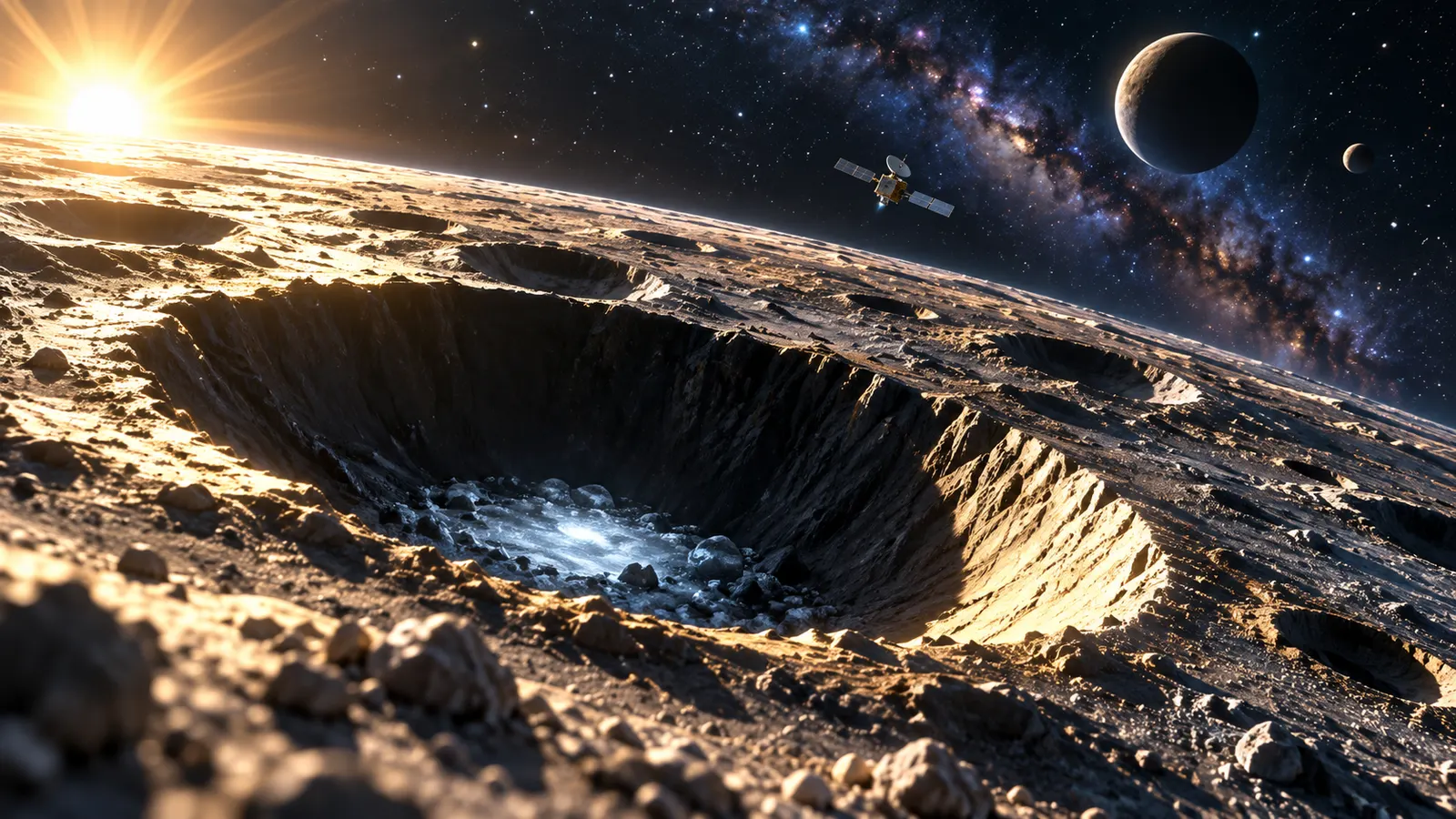 昼は430℃の水星に「氷」があった。太陽にいちばん近い惑星の“冷凍庫”