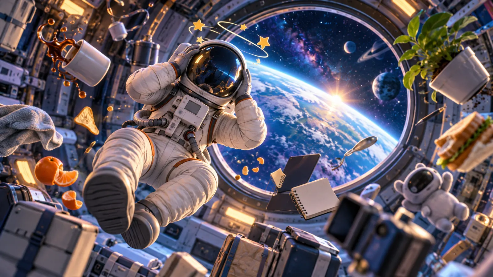 宇宙飛行士の約7割が「宇宙酔い」になる。有力な原因は耳の奥の“重力センサー”の混乱
