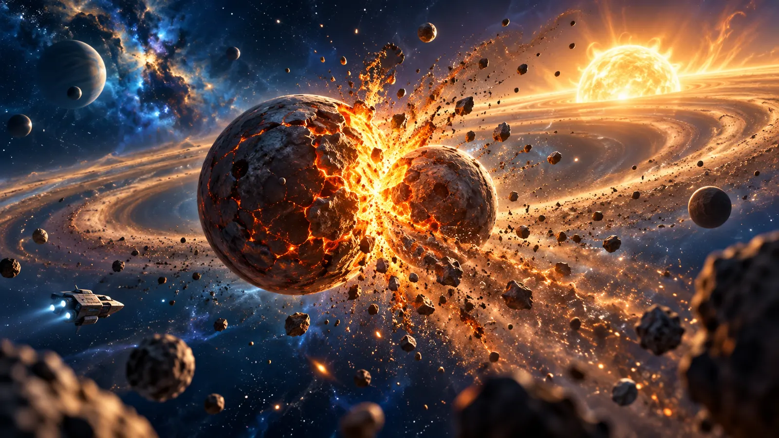 【速報】ウェッブ望遠鏡が見た「惑星が砕ける大衝突」の跡。21の星の周りに残る砂粒の正体