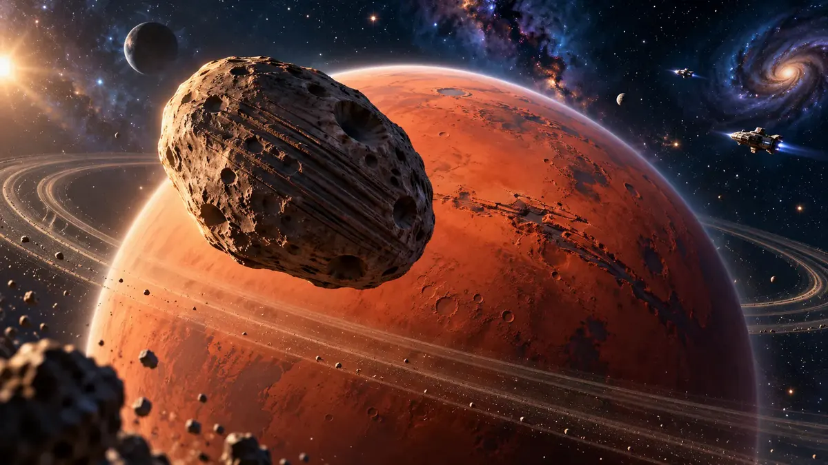フォボスは少しずつ火星へ近づき、やがて砕けて輪になるかもしれない