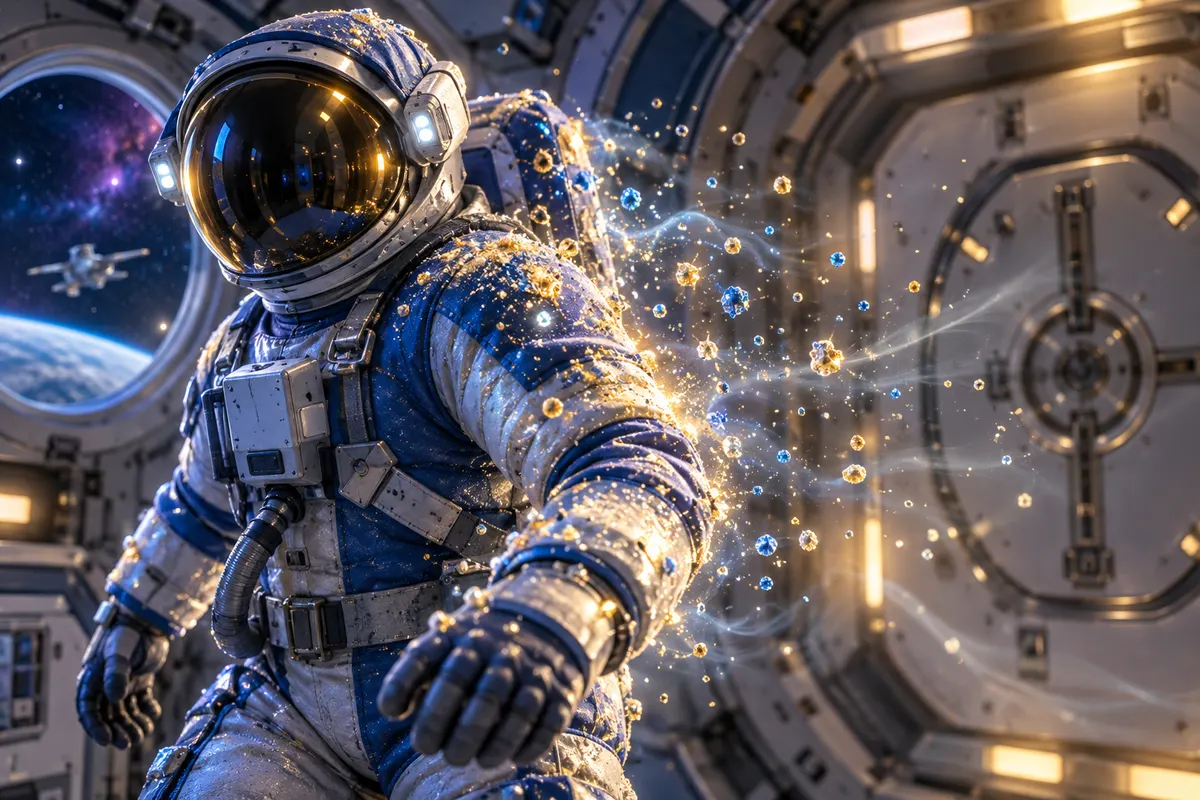 匂いの正体は「宇宙服の表面についてきた何か」だと考えられている