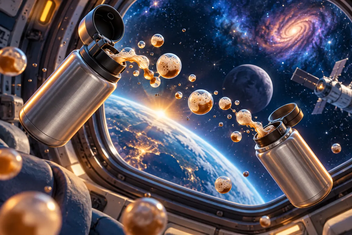 宇宙の炭酸飲料は、泡と液体が分かれてくれない