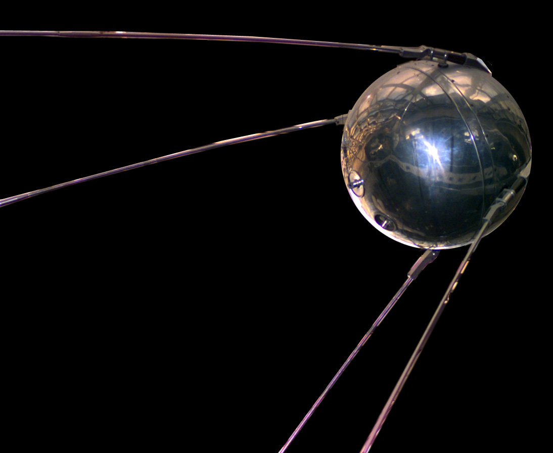 アメリカの国立航空宇宙博物館にある、スプートニク1号の複製