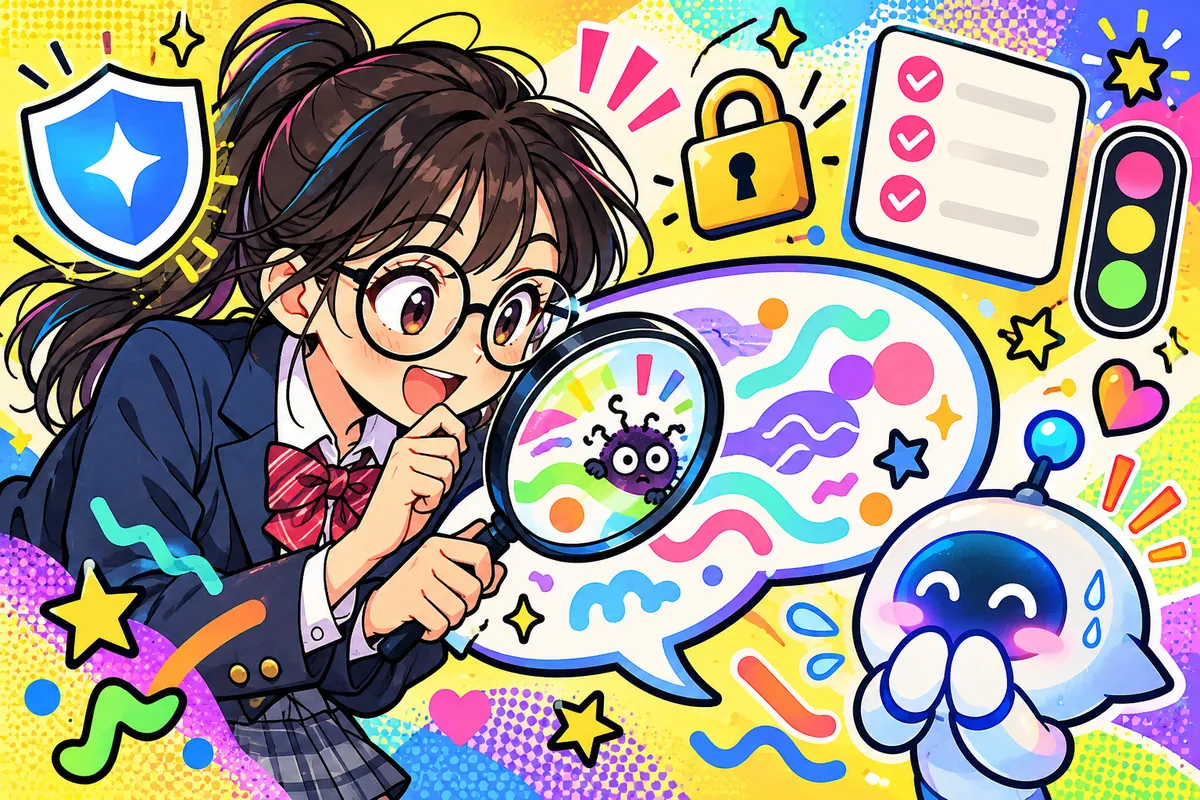 AIリテラシーのプロンプトのイラスト