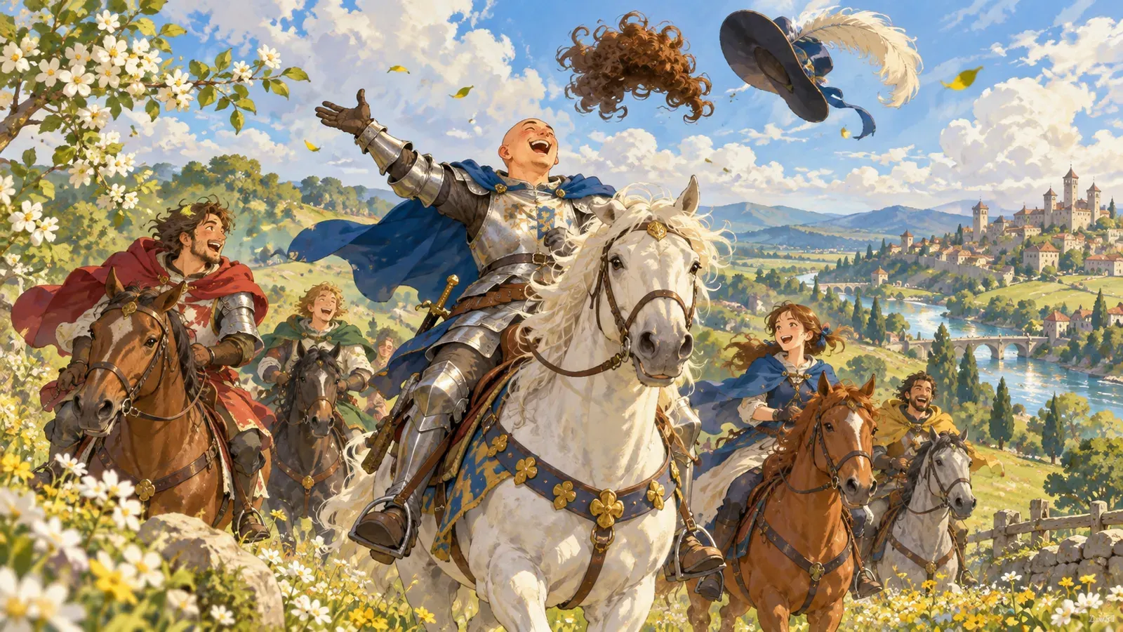 The Bald Knight（はげ頭の騎士）の挿絵