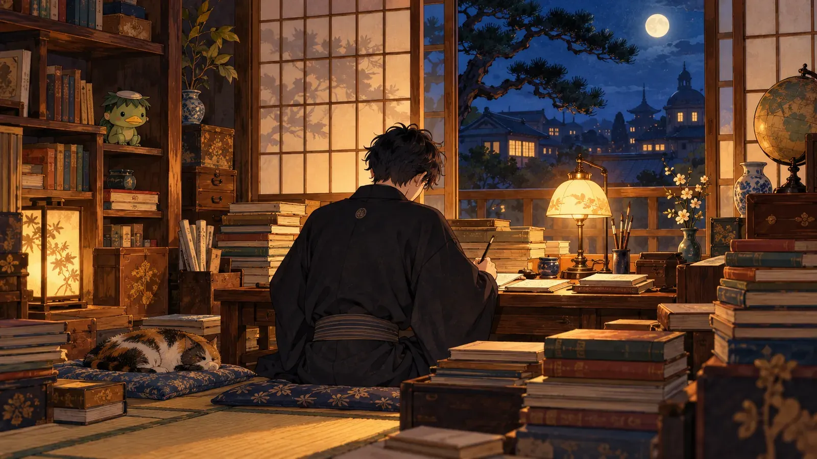 Akutagawa Ryunosuke: The Master of the Short Story（芥川龍之介――短編小説の名人）の挿絵