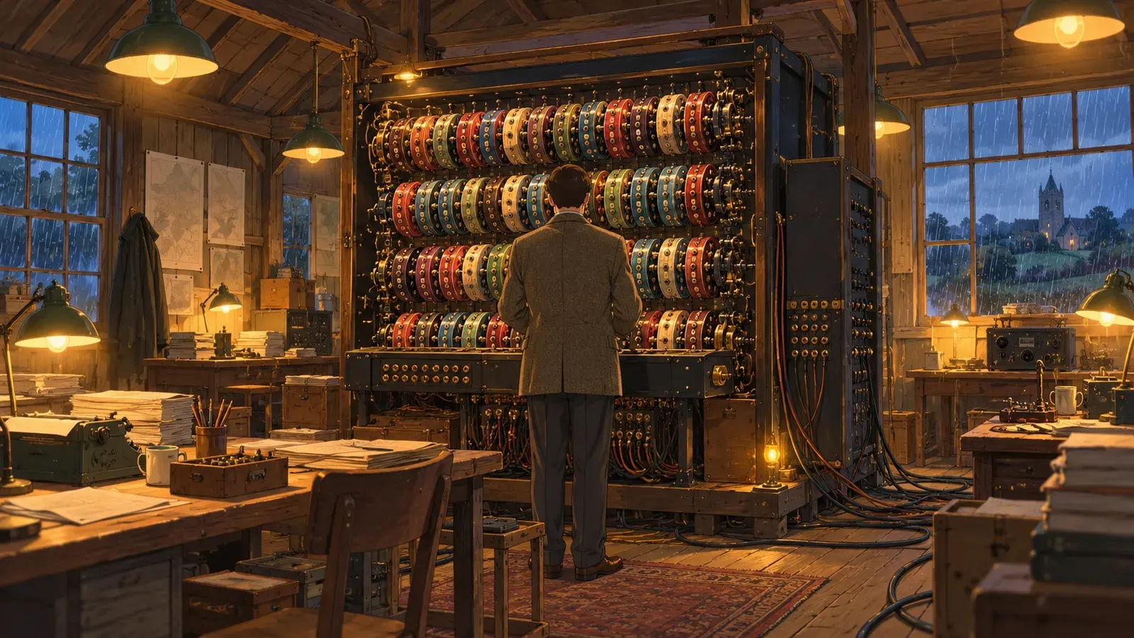 Alan Turing: The Man Who Imagined the Computer(アラン・チューリング コンピューターを思い描いた男)の挿絵