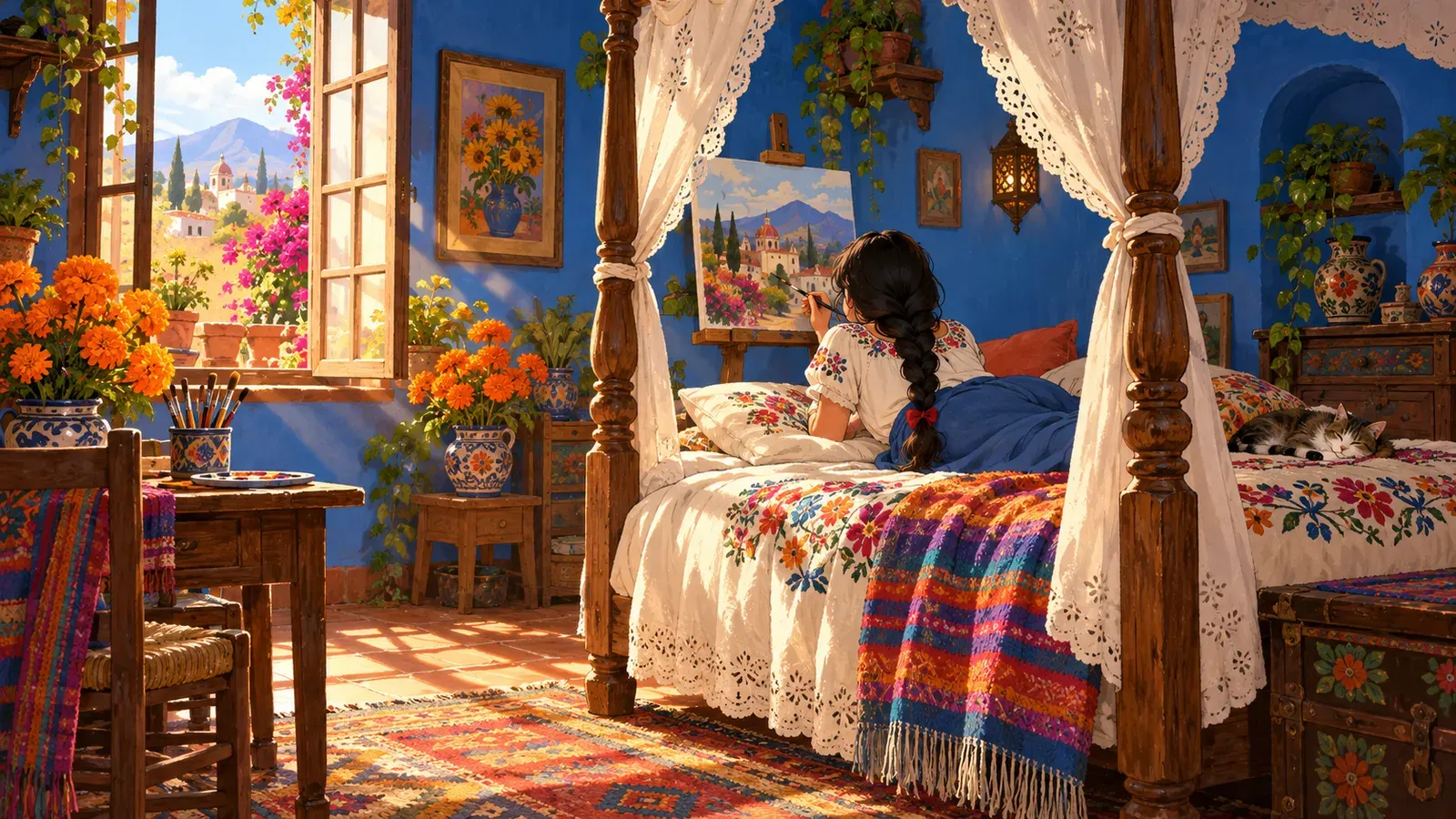 Frida Kahlo: Painting Her Own Pain(フリーダ・カーロ 痛みを絵にした画家)の挿絵