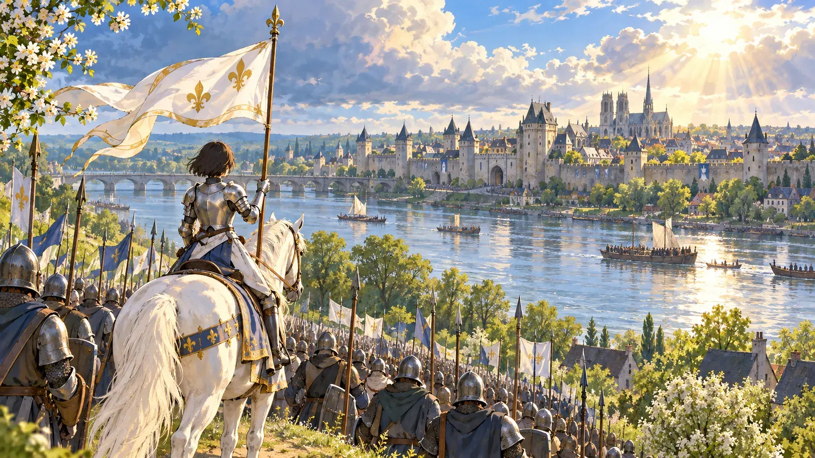 Joan of Arc: The Farm Girl Who Led an Army(ジャンヌ・ダルク――軍を率いた農家の娘)の挿絵
