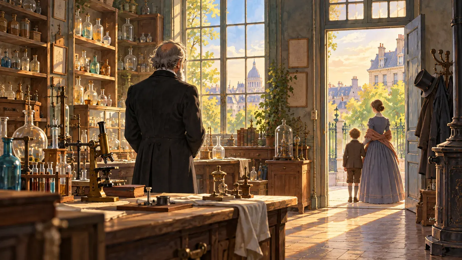 Louis Pasteur: Will the Boy Live?(パスツール――あの子は助かるか)の挿絵