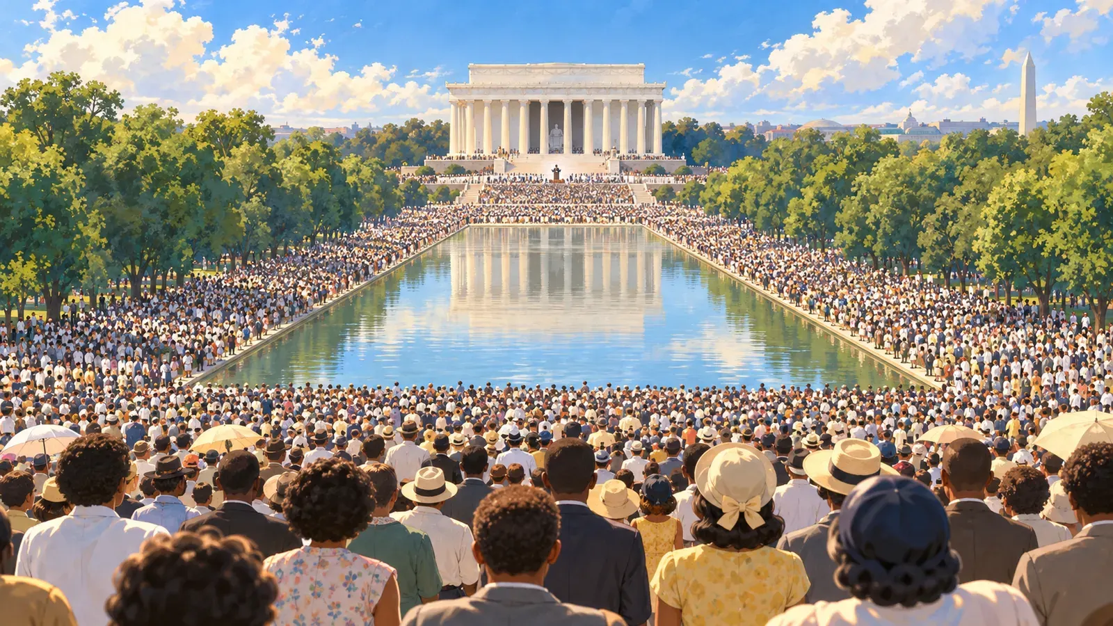 Martin Luther King Jr.: A Dream of Equality(キング牧師 平等の夢)の挿絵