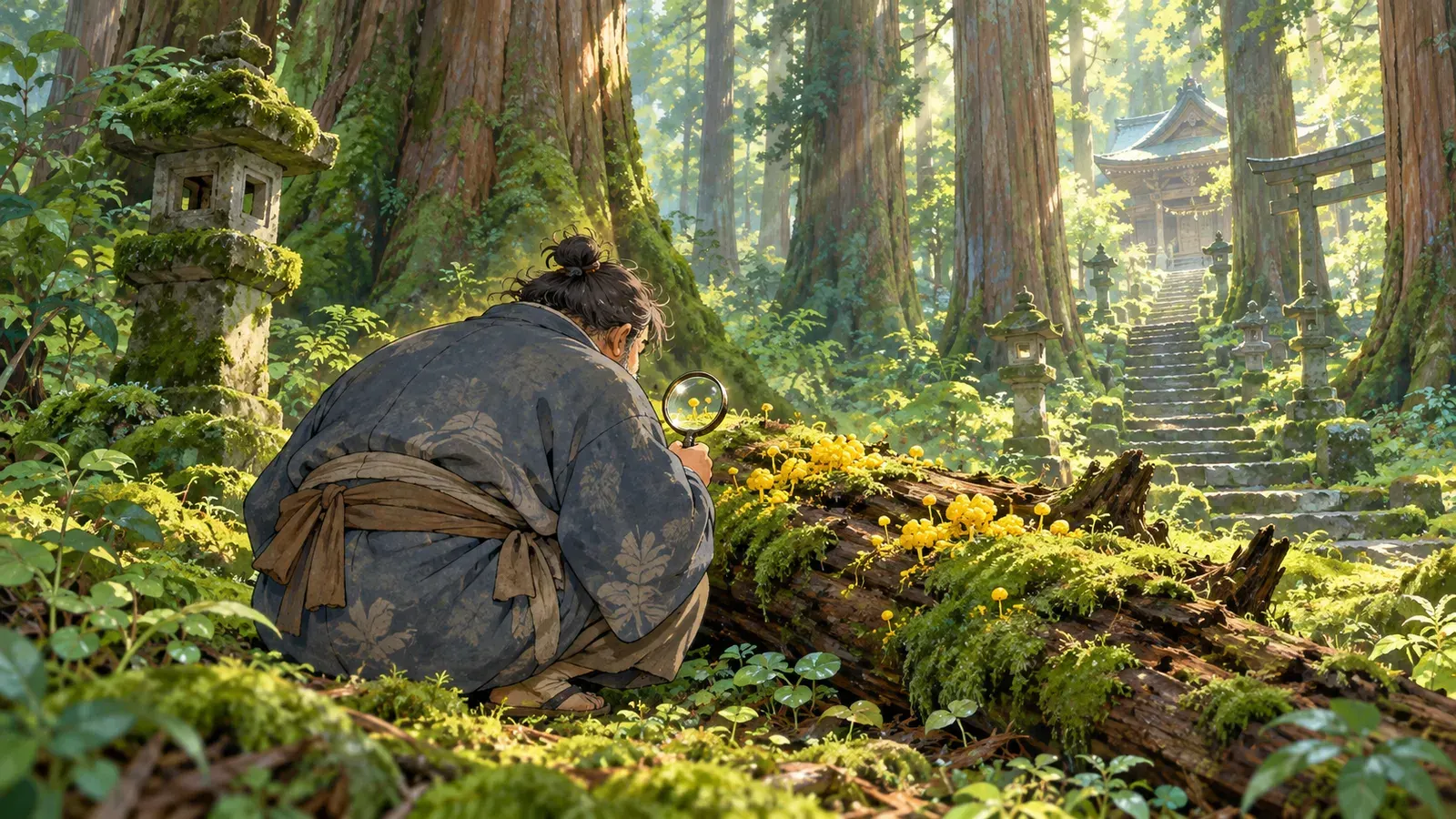 Minakata Kumagusu: The Genius Who Protected the Forests(南方熊楠――森を守った「歩く百科事典」)の挿絵
