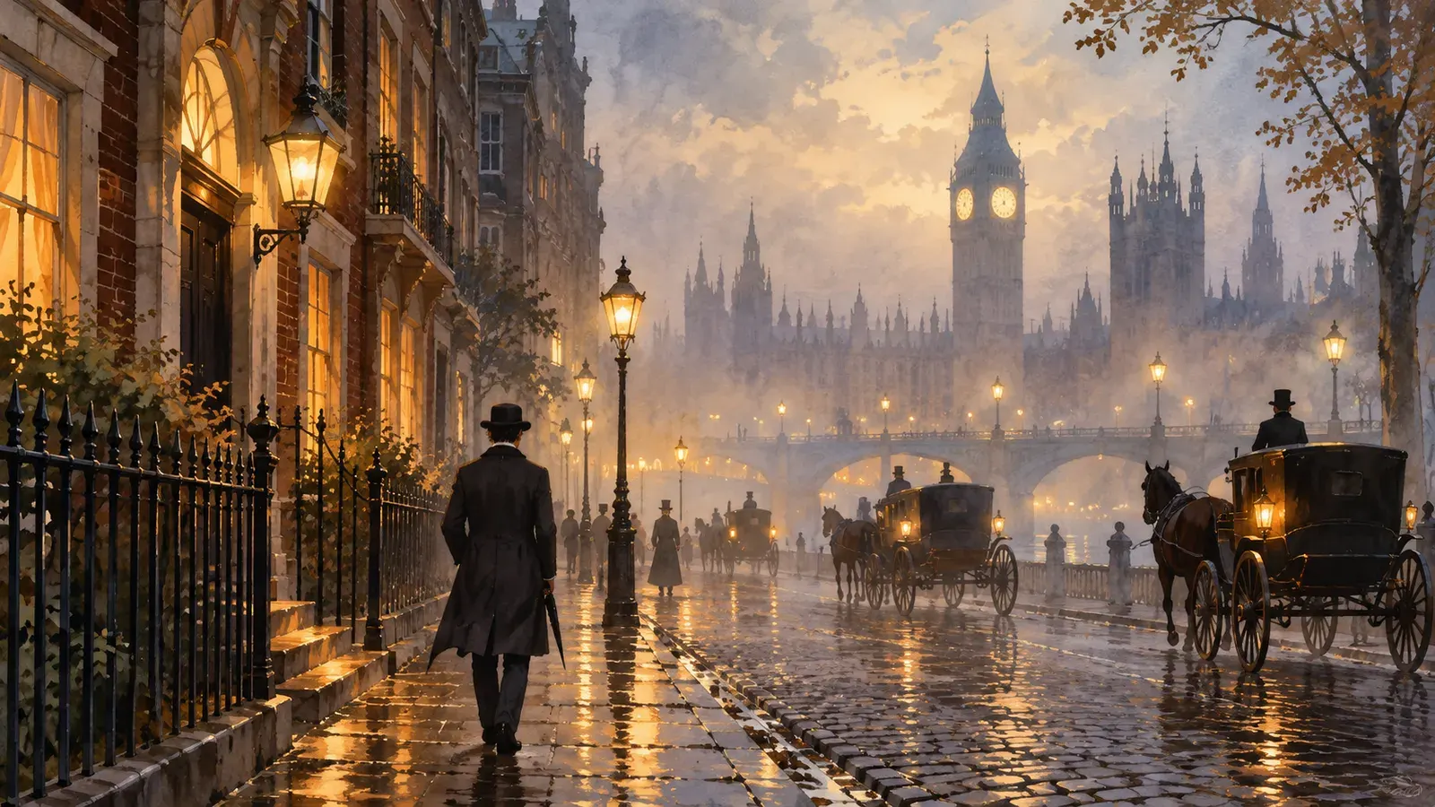 Natsume Soseki: The Writer Who Found Himself in London(夏目漱石――ロンドンで自分を見つけた作家)の挿絵