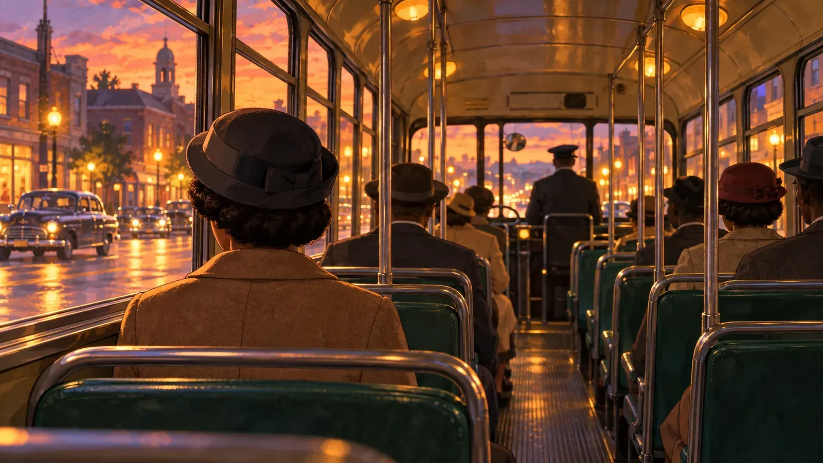 Rosa Parks: The Woman Who Stayed in Her Seat(ローザ・パークス 席を立たなかった女性)の挿絵
