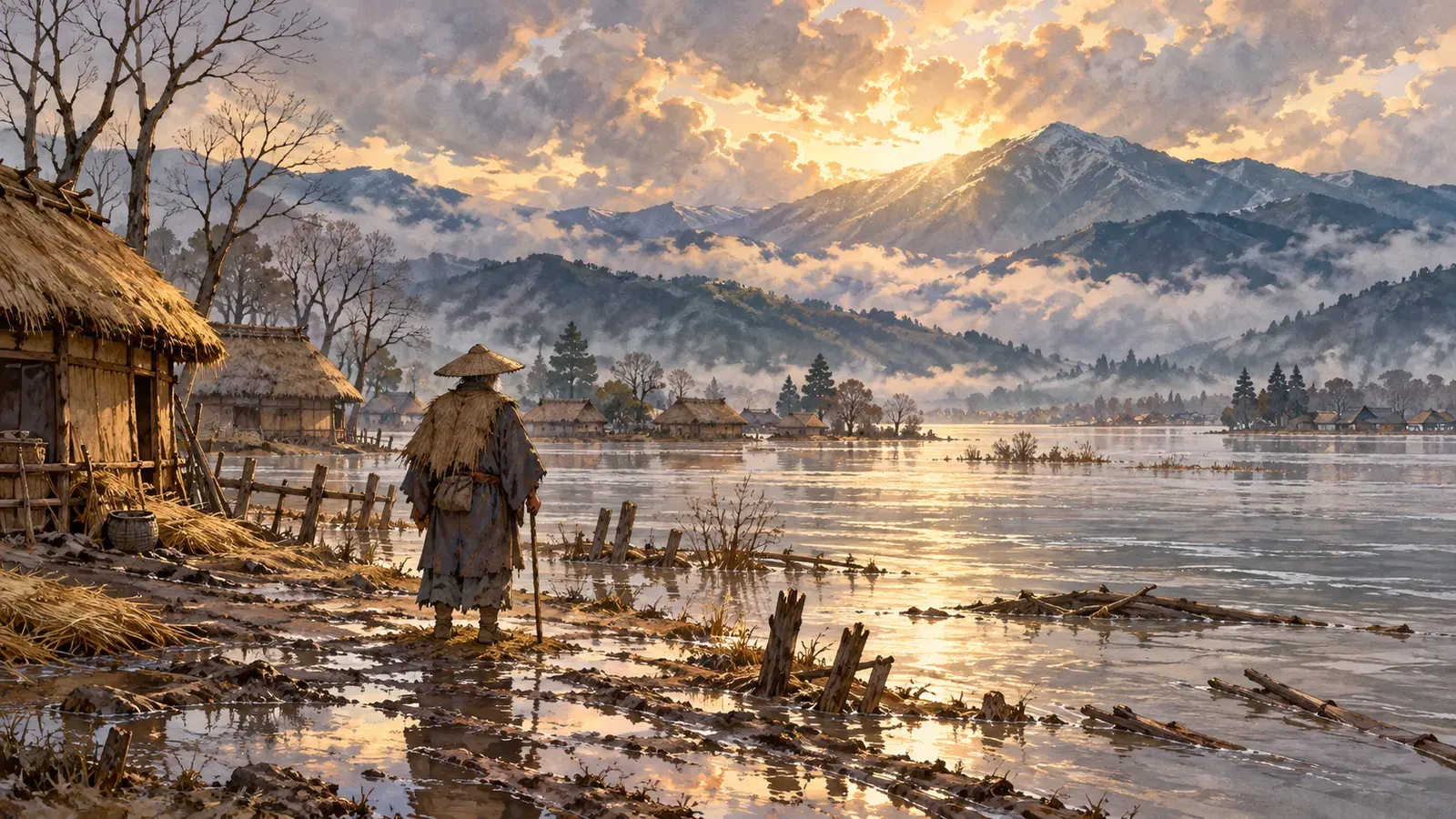 Tanaka Shozo: The Man Who Fought for a River（田中正造――川と村を守るためにたたかった人）の挿絵
