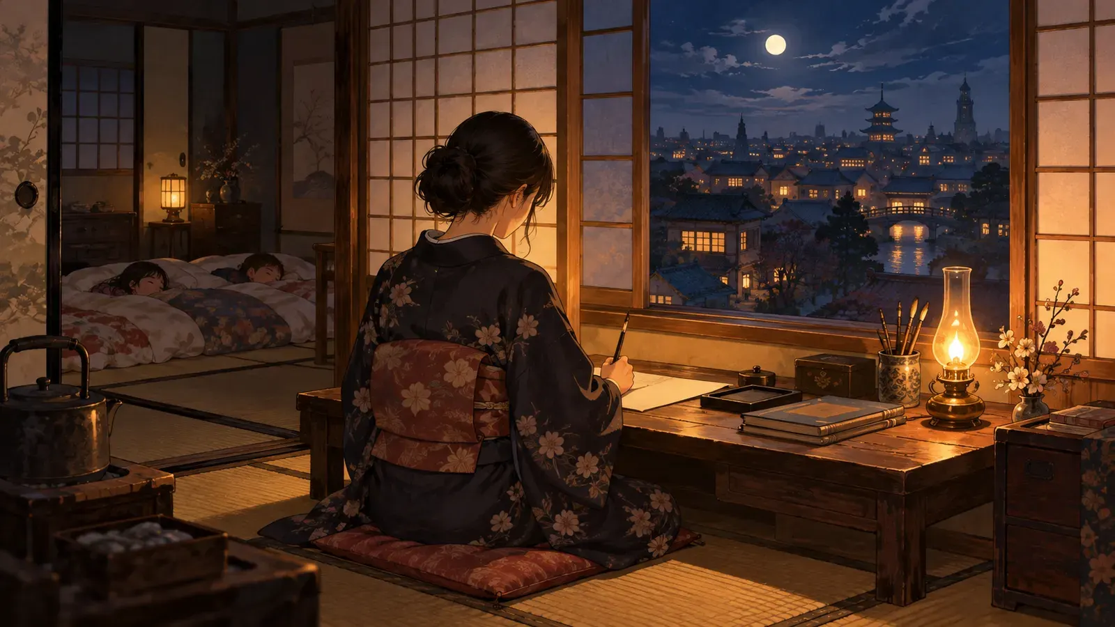 Yosano Akiko: The Poet Who Wrote from the Heart(与謝野晶子――心のままに歌った歌人)の挿絵