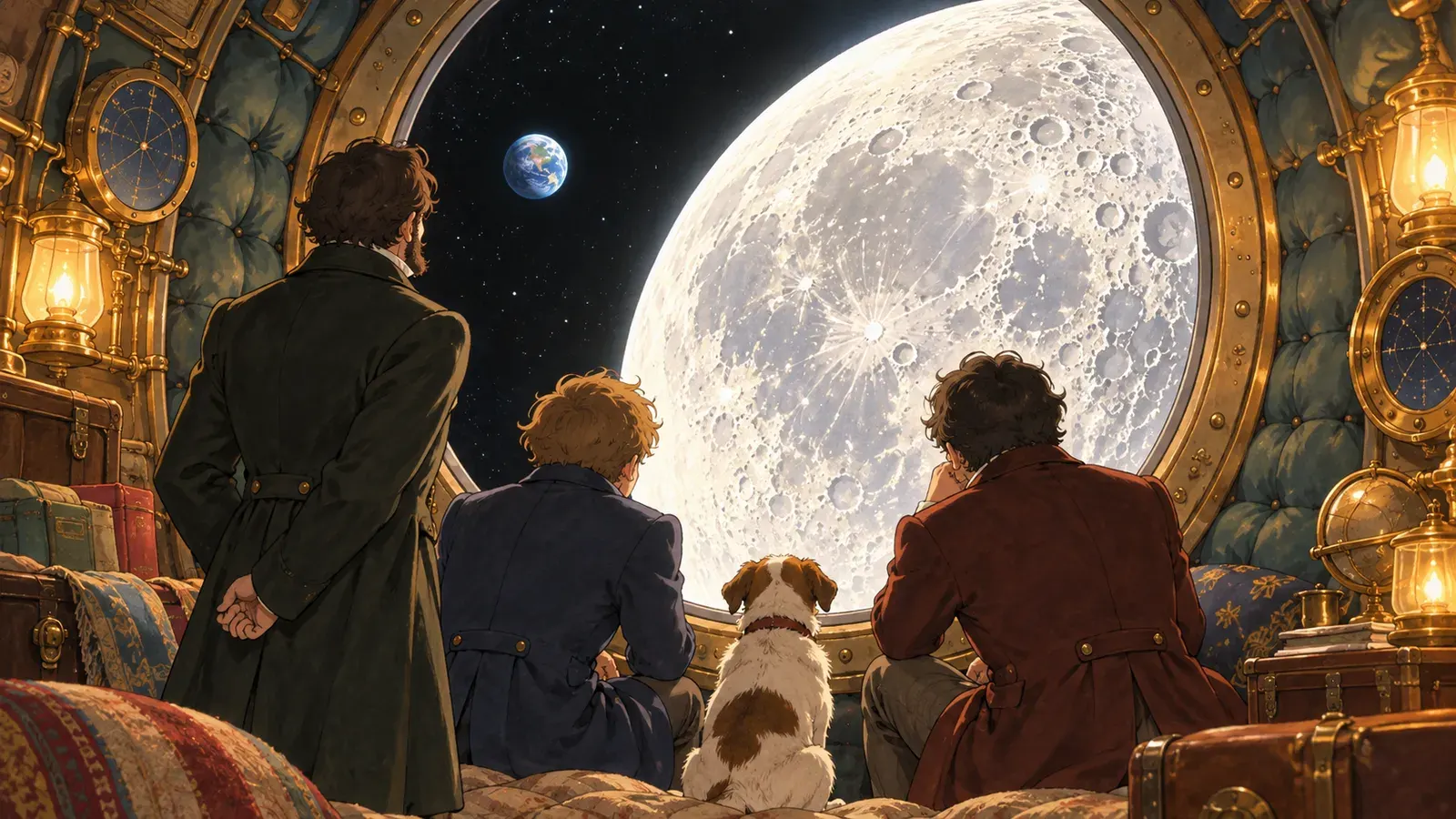 From the Earth to the Moon（月世界旅行）の挿絵