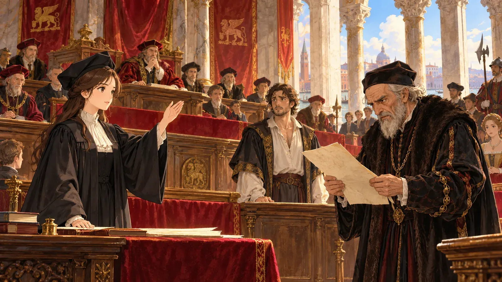 The Merchant of Venice(ヴェニスの商人)の挿絵