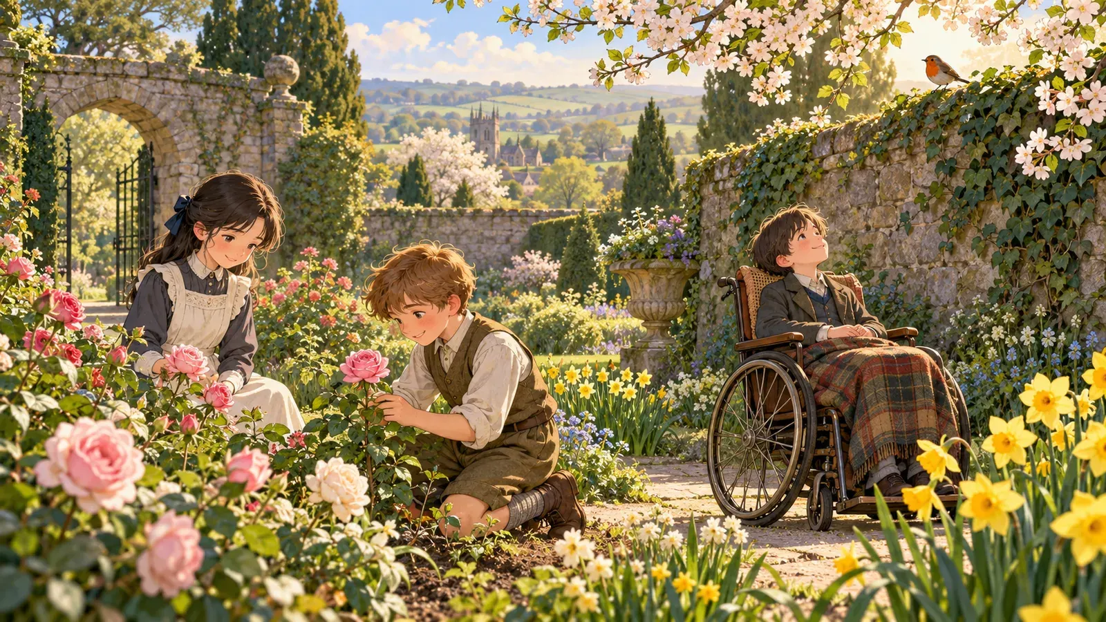 The Secret Garden(秘密の花園)の挿絵