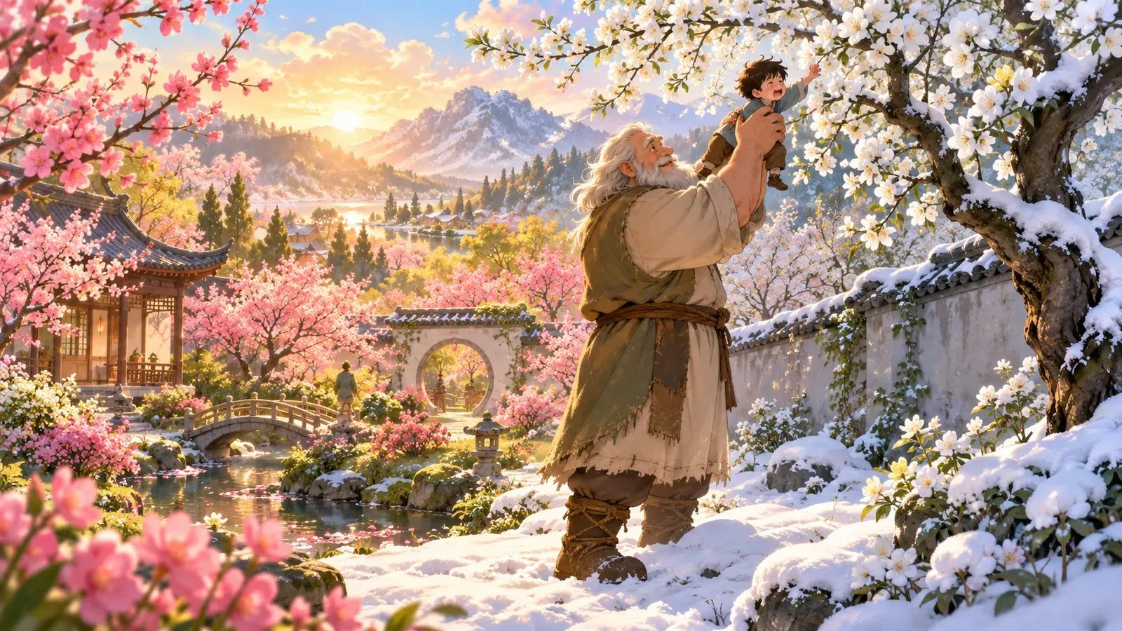 The Selfish Giant(わがままな大男)の挿絵