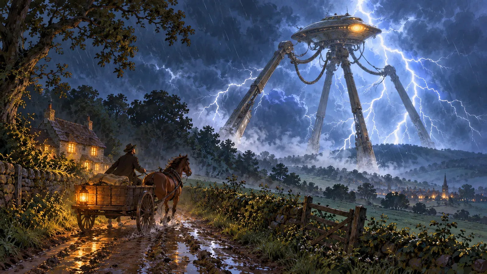 The War of the Worlds(宇宙戦争)の挿絵