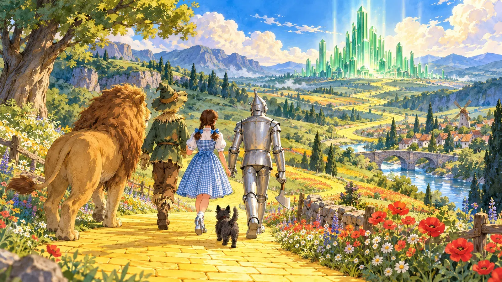 The Wonderful Wizard of Oz(オズの魔法使い)の挿絵