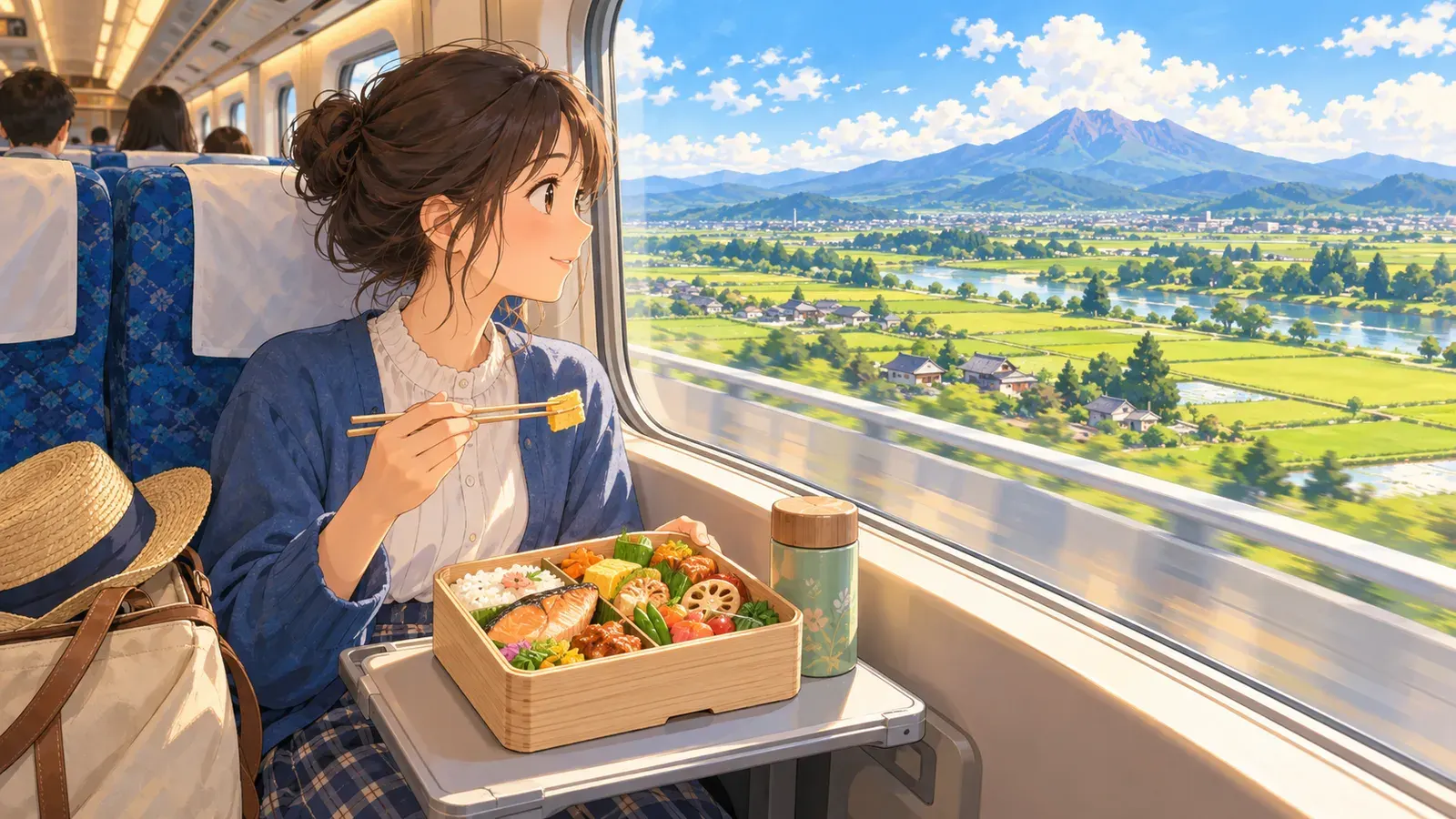 Ekiben: Lunch with a View(駅弁:景色をおかずにランチ)の挿絵