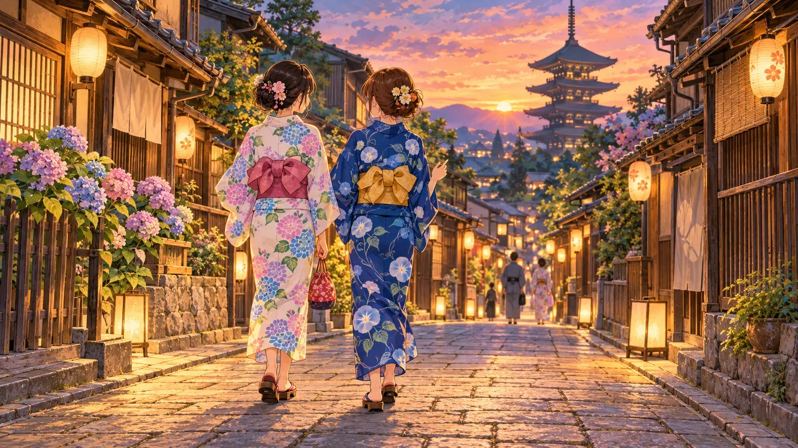 Kimono and Yukata: Wearing Japan（着物と浴衣：日本をまとう）の挿絵