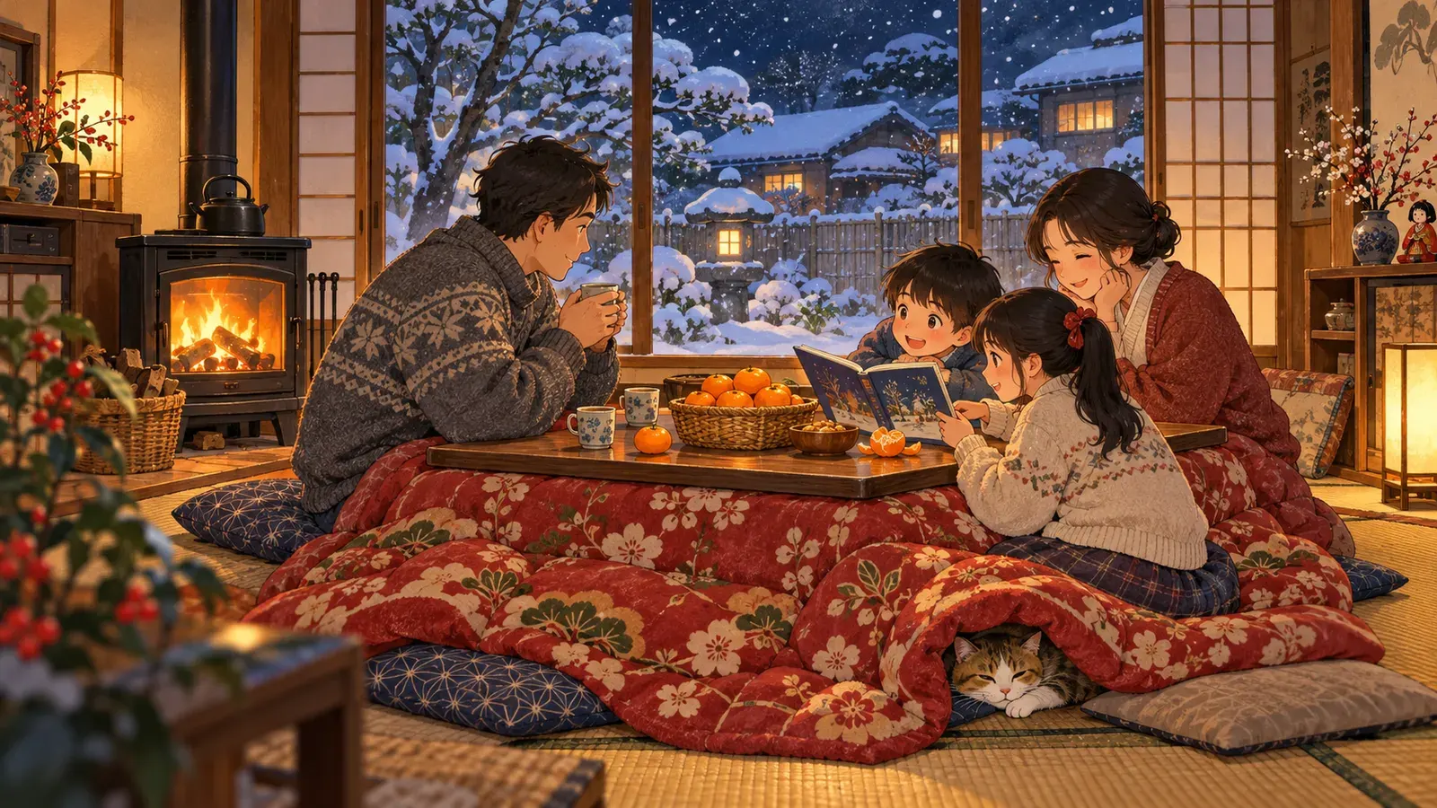 You Cannot Leave the Kotatsu(こたつから出られない)の挿絵