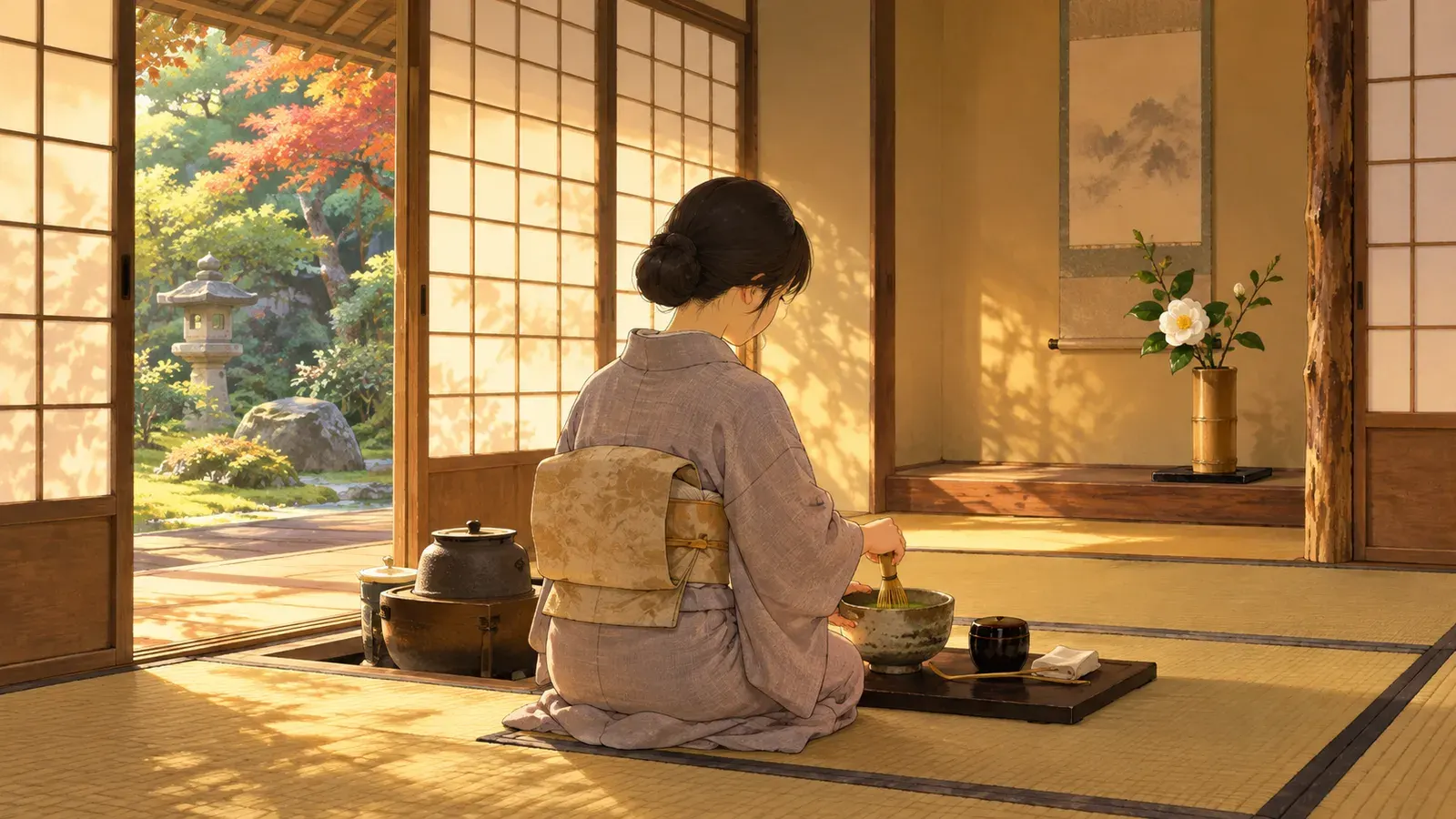 The Way of Tea: A Guest's Guide(茶の湯:お客としての心得)の挿絵