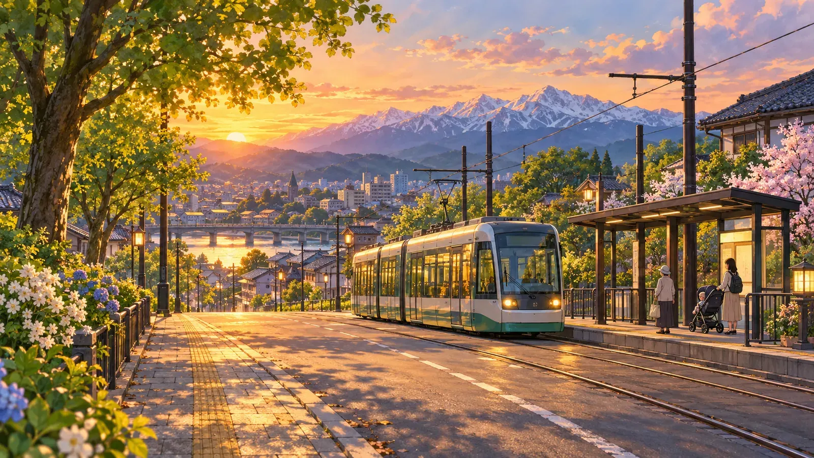 Compact Cities: Redesigning Towns for an Aging Japan(コンパクトシティ 高齢社会の街づくり)の挿絵