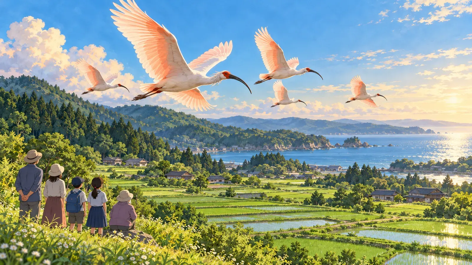 Saving Japan's Endangered Animals(日本の絶滅危惧種を守る)の挿絵