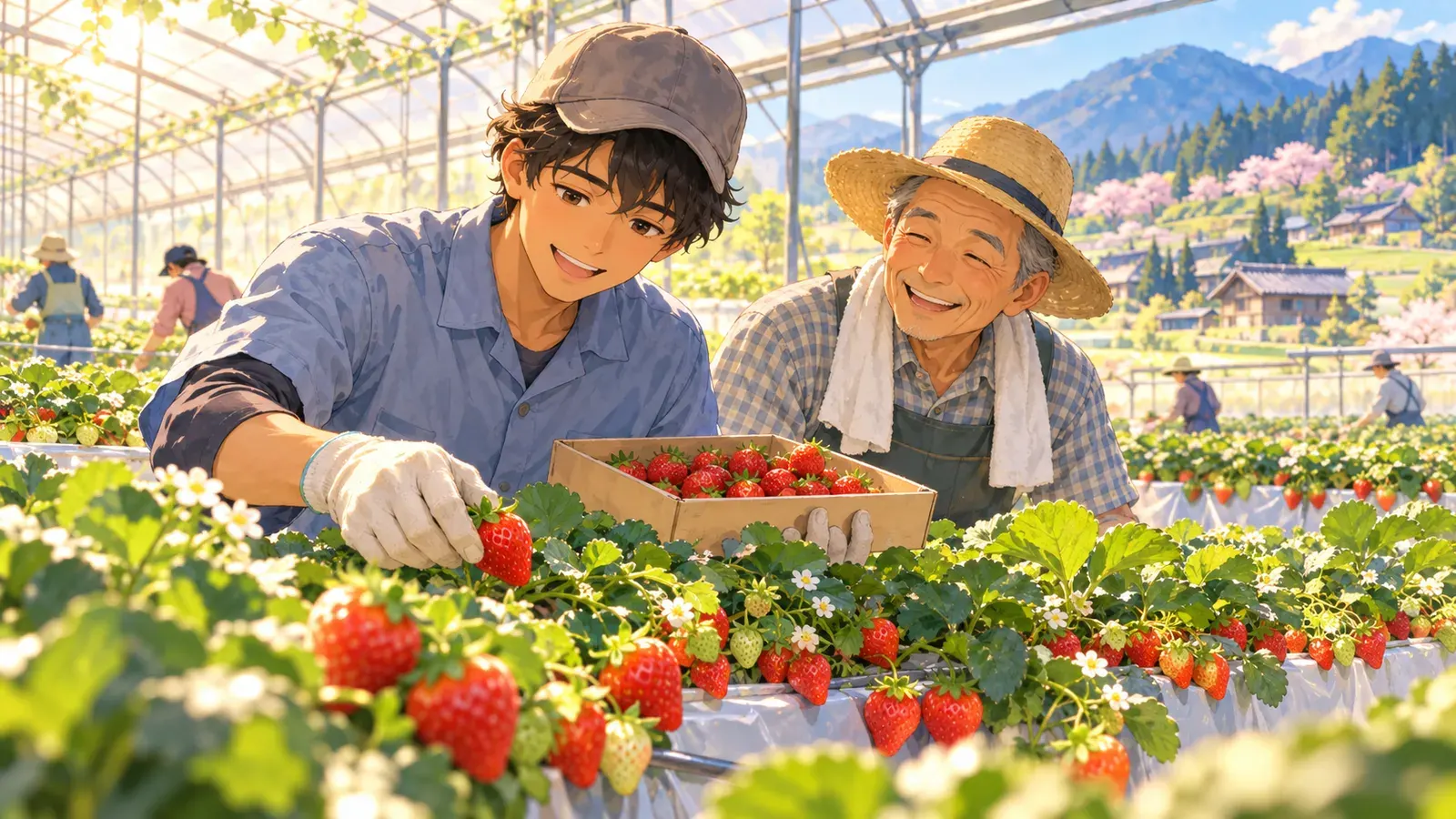 Who Works Behind the Counter? Foreign Workers in Japan(レジの向こうにいるのはだれ? 日本で働く外国の人たち)の挿絵