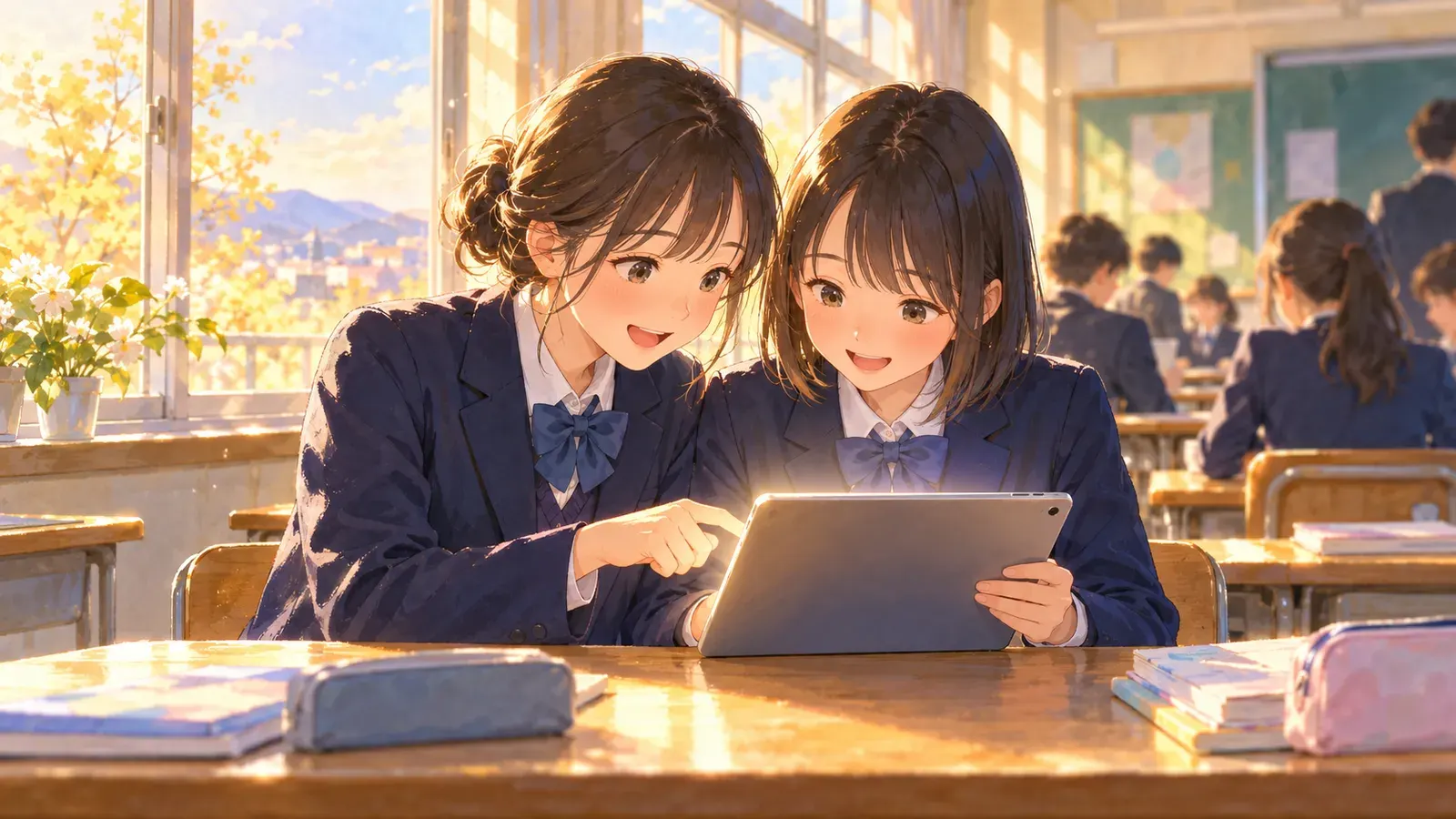 A New Friend from Far Away(遠い国から来た新しい友だち)の挿絵