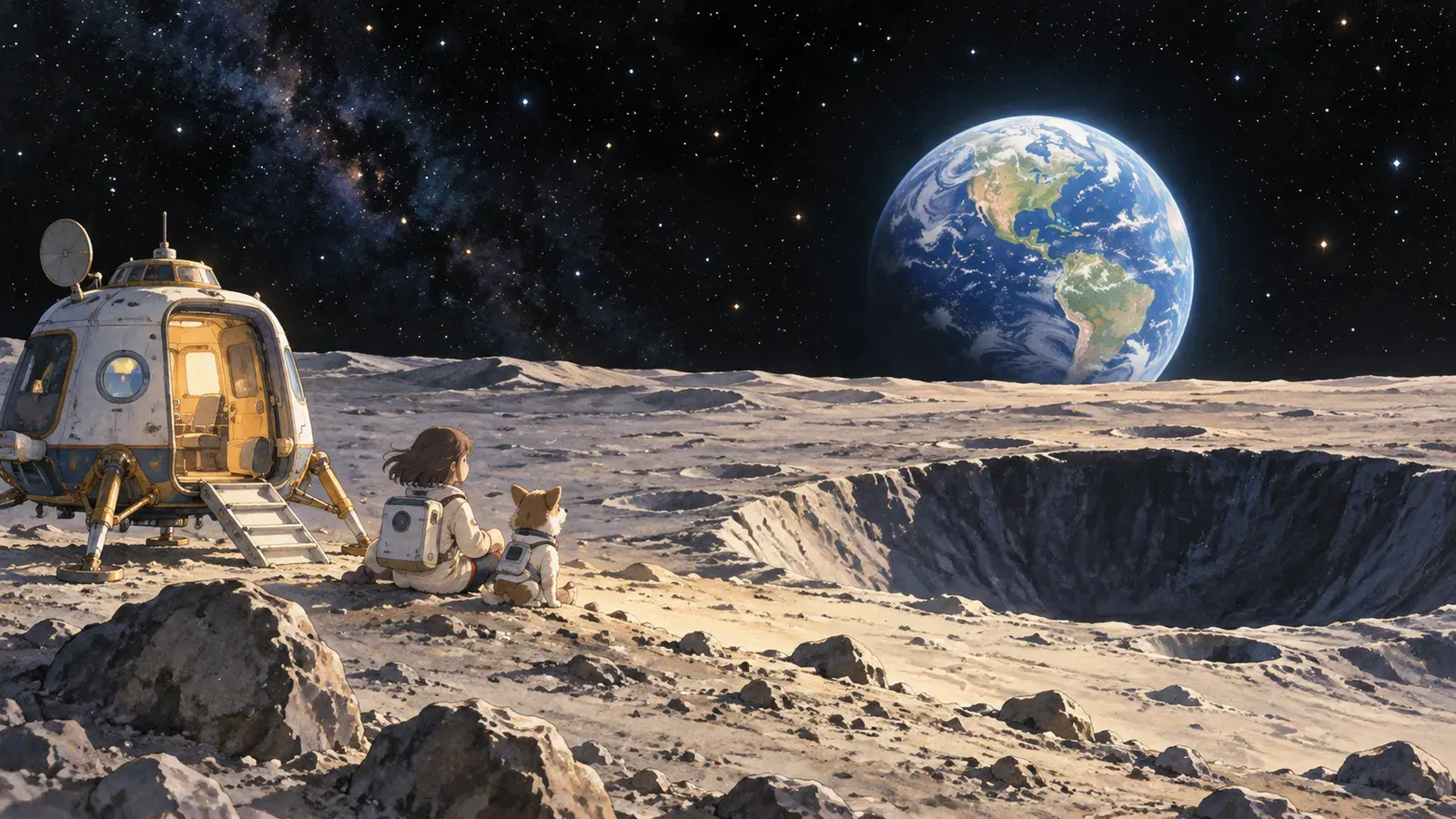 A New Age of Space Exploration（宇宙開発の新しい時代）の挿絵