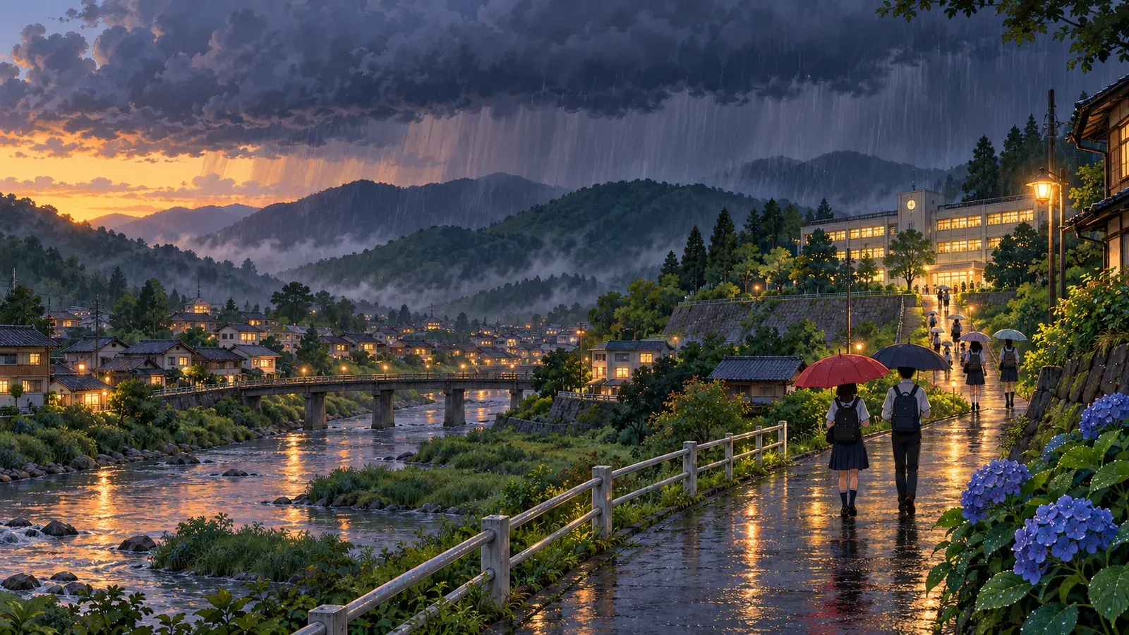 Heavier Rain, Bigger Risks: Climate Change and Disasters(気候変動と激しくなる災害)の挿絵