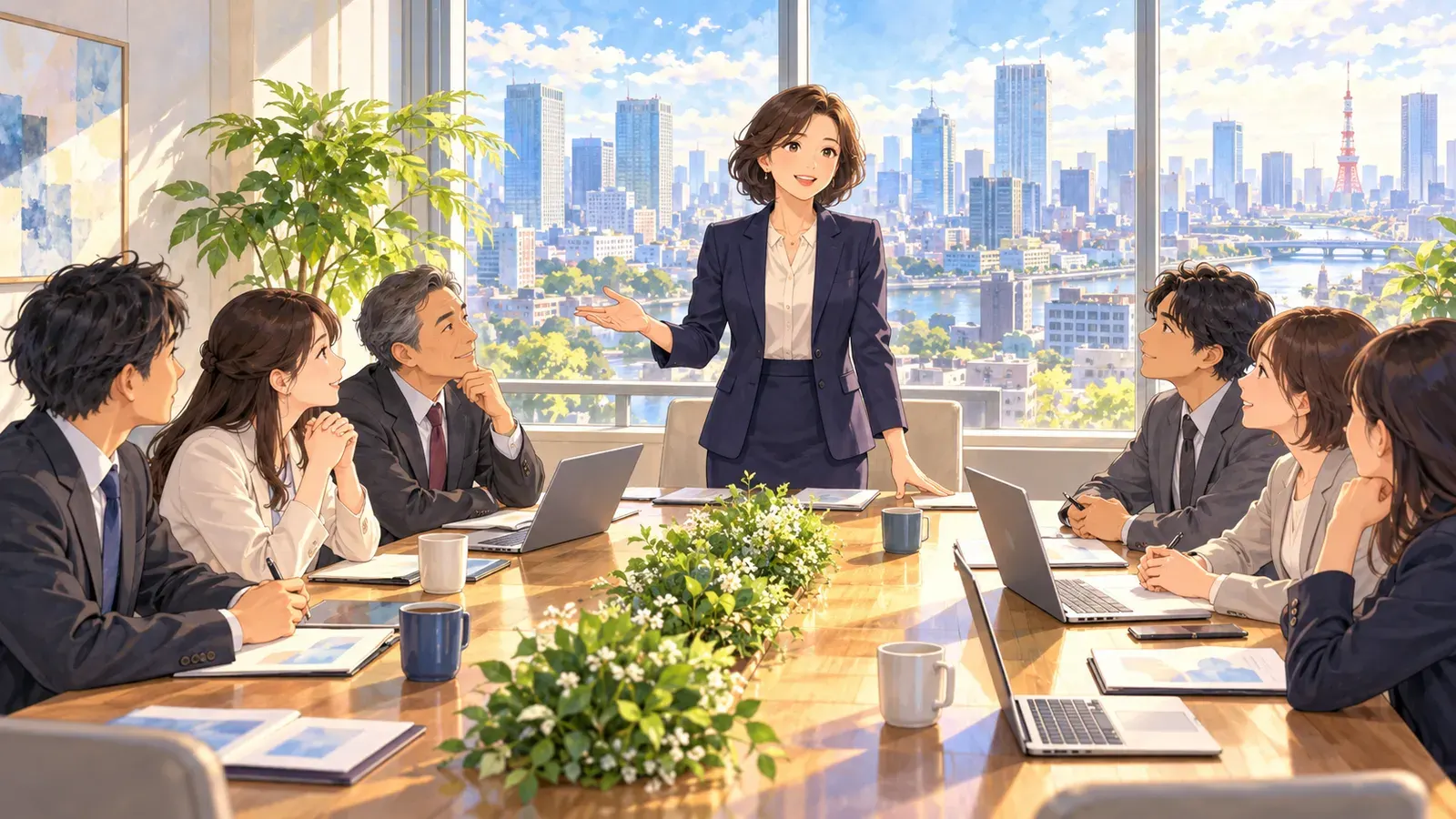 Where Are the Women Leaders?(女性リーダーはなぜ少ないのか)の挿絵