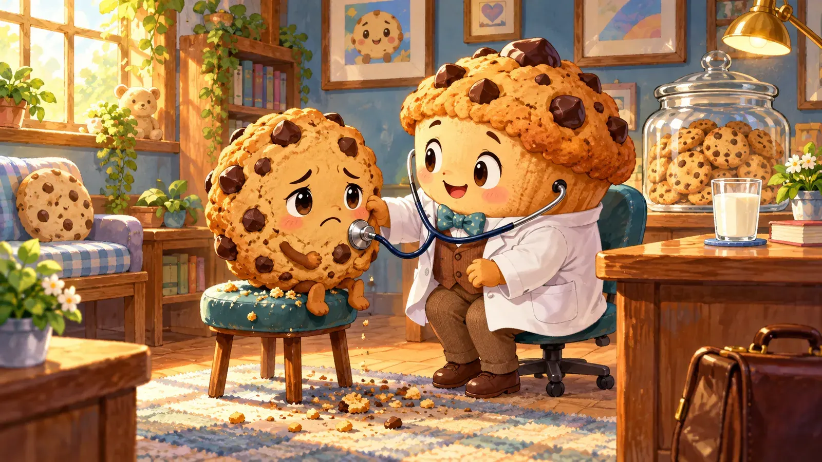 The Cookie Who Felt Crummy(具合の悪いクッキー)の挿絵
