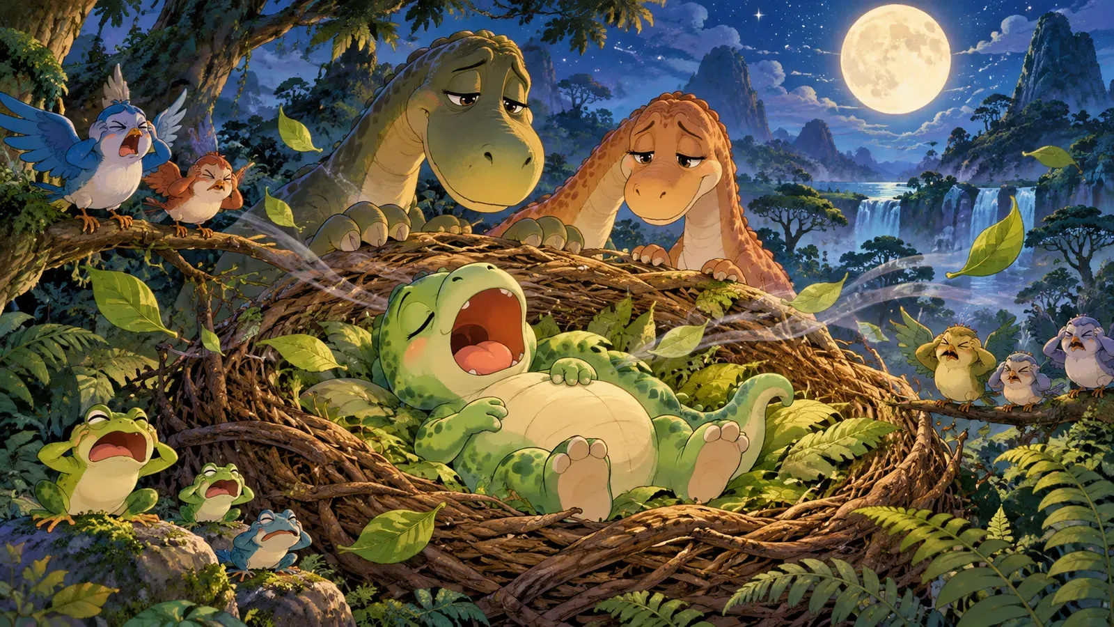 The Dino-Snore（いびき恐竜）の挿絵