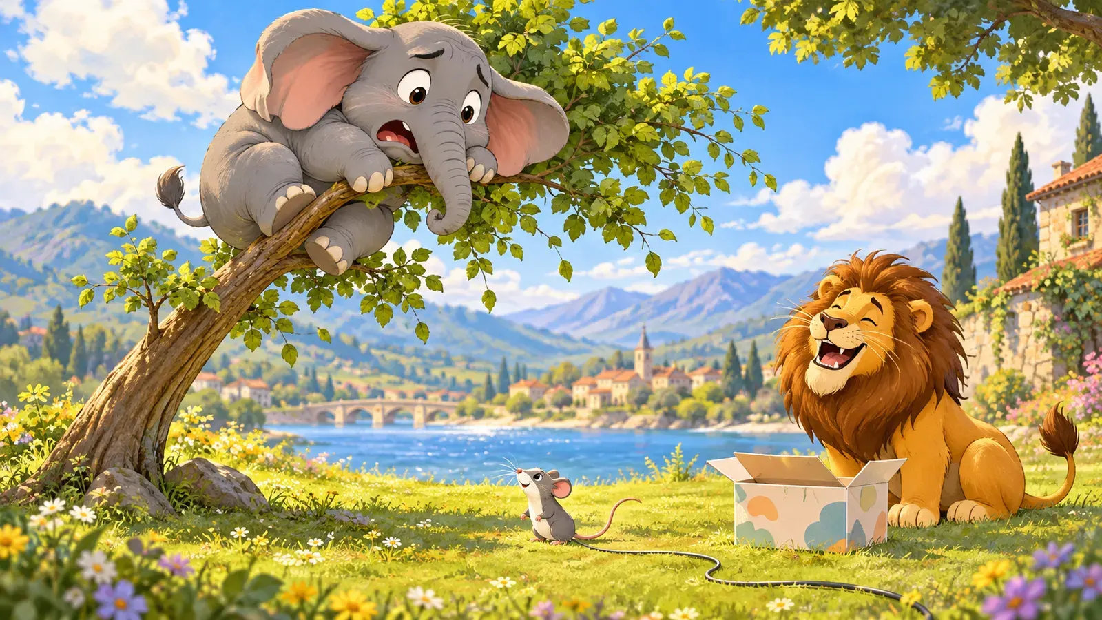 The Elephant and the Computer(ゾウとコンピューター)の挿絵