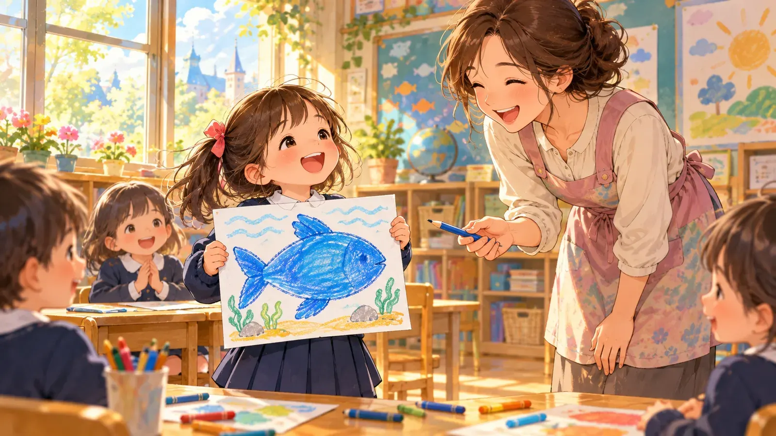A Fish with No Eyes(目のない魚)の挿絵