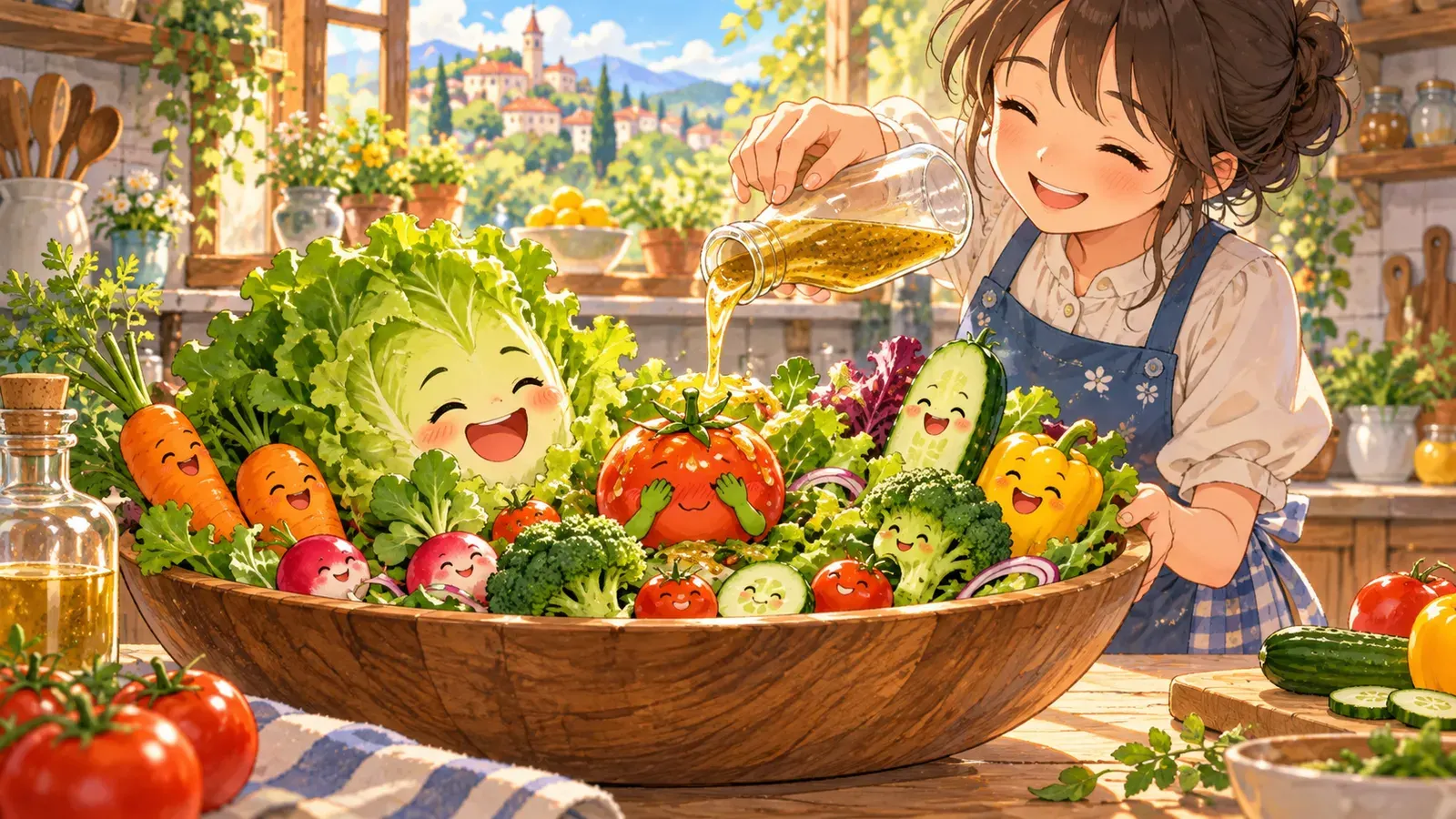 The Shy Tomato（はずかしがりやのトマト）の挿絵